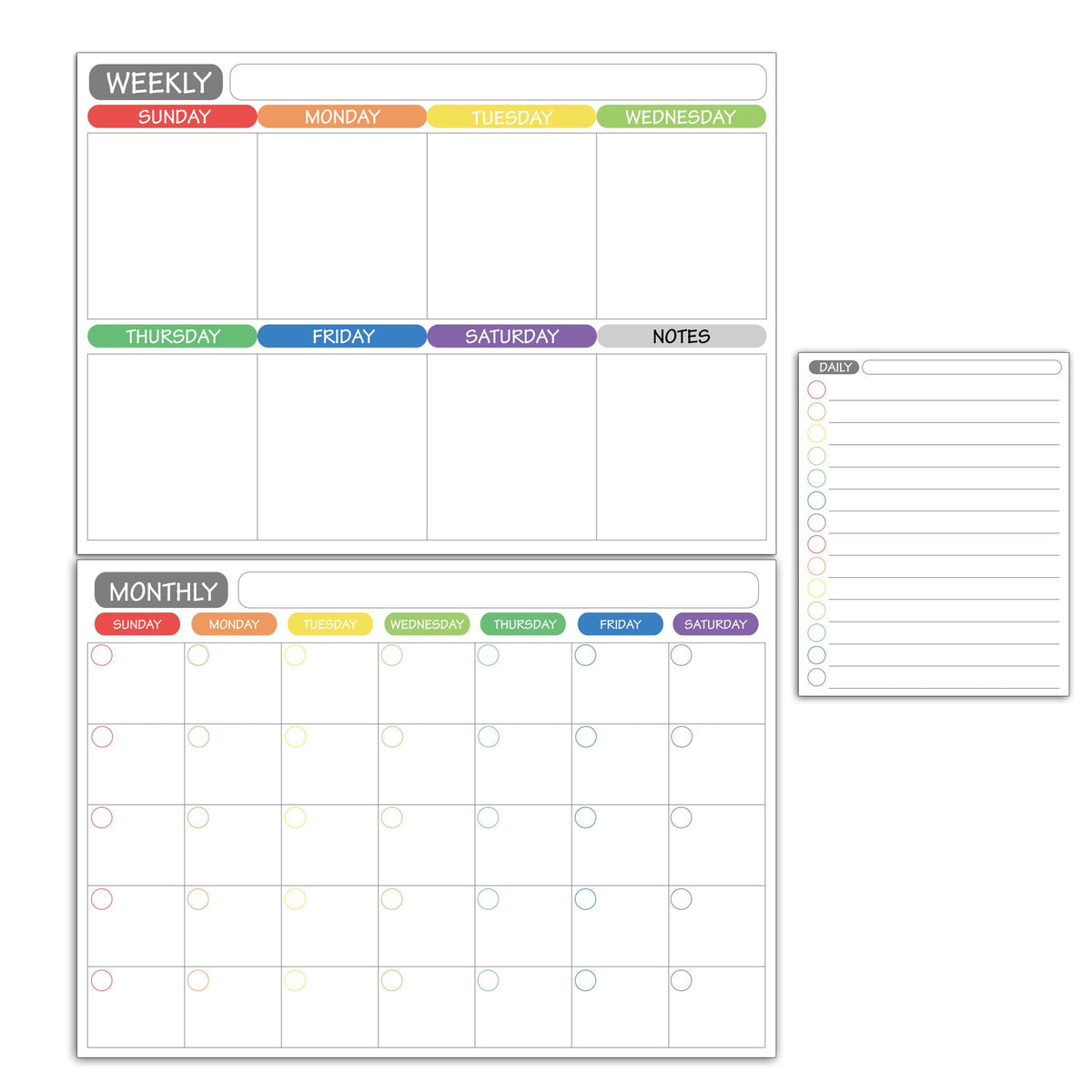 Last Day 50% OFF - 📅✨Magnetic Calendar Whiteboard Set