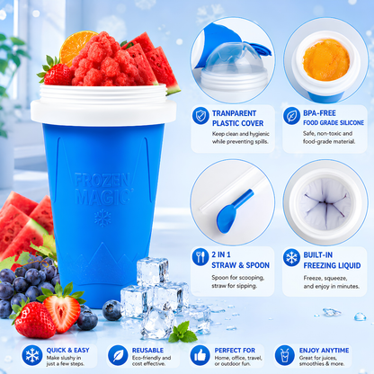 🔥 Magic Slushy Maker Cup ✨ Turn Any Drink Into A Slushie In Minutes