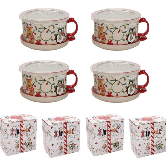 1 PC 25-oz Mug Meals w/ Lid-its & Gift Boxes