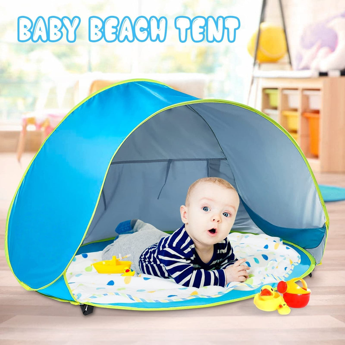 🔥Last Day 49% OFF - 🏖 Portable Uv-Resistant Baby Beach Tent