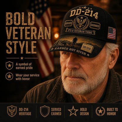 🔥Hot Sale 50% OFF - 🎖️DD-214 Served Earned Commemorative Cap(Breathable & Lightweight Comfort & Unisex Fit)