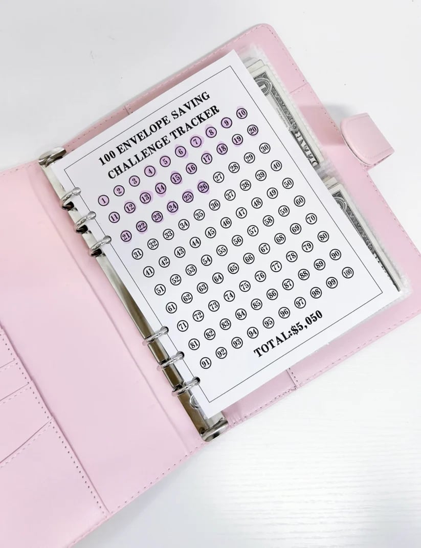 🔥LAST DAY 50% OFF✉️100 Envelope Savings Challenge Book