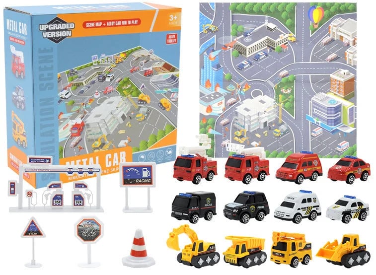 🔥Limited Time Promotion 49% OFF！！！🚗Kids Advent Calendar for Boys: Alloy Construction Engineering Vehicle Toy Sets