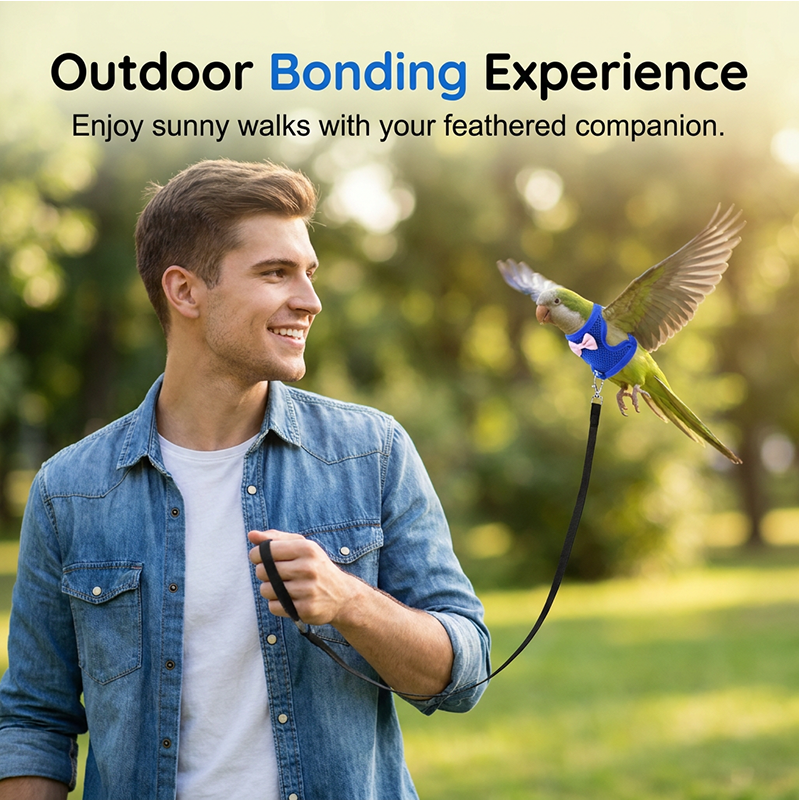 🔥⏰⏳🔥Parrot Flight Harness with Leash