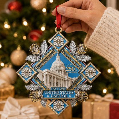 ✨LAST DAY 50% OFF🔥250th Anniversary Commemorative Ornament – UNITED STATESCAPITOL