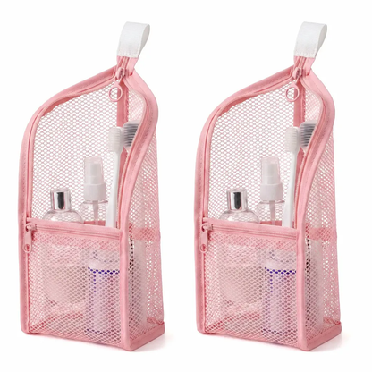 Mesh Zipper Toiletry Storage Pouch