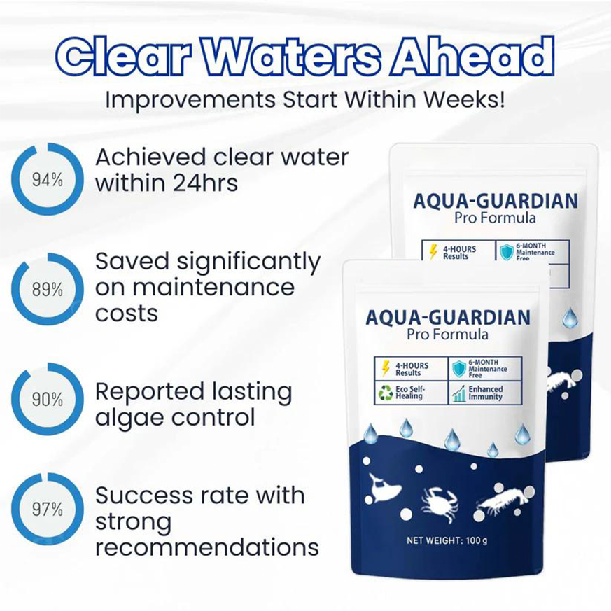 ✨ From Green to Clean Overnight! |⏱️ Crystal Clear in 24 Hours! |  Aqua-Guardian Pro Formula