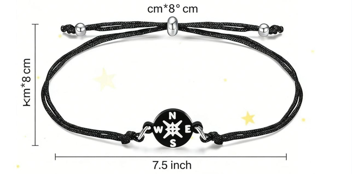 🎓2026 Graduation Gifts: Compass Bracelet Set – The Adventure Begins🧭