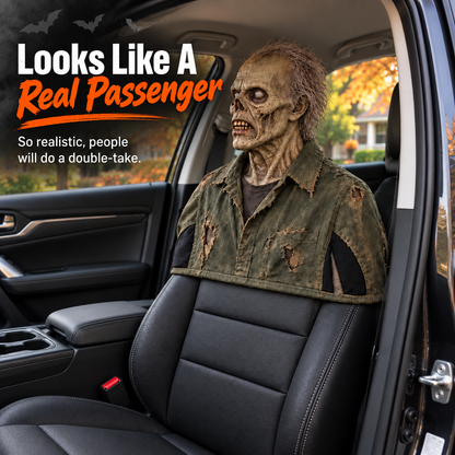 😱 Animated Horror Passenger Prop – Motion Sensor Halloween Car Decoration with Wireless Remote