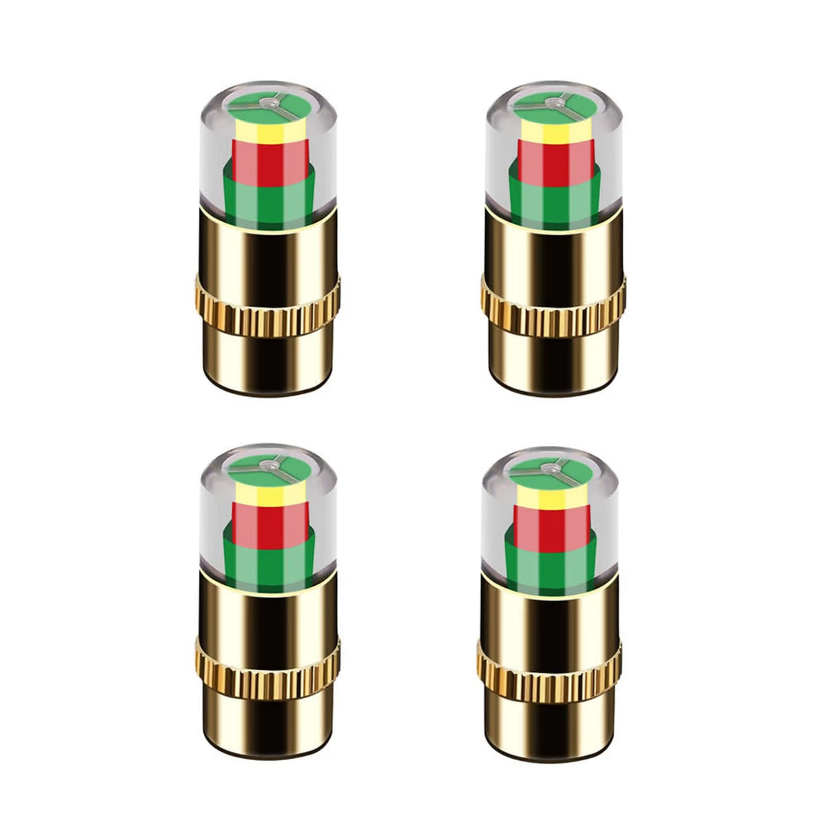 4Pcs Car Tire Pressure Monitor Valve Stem Caps