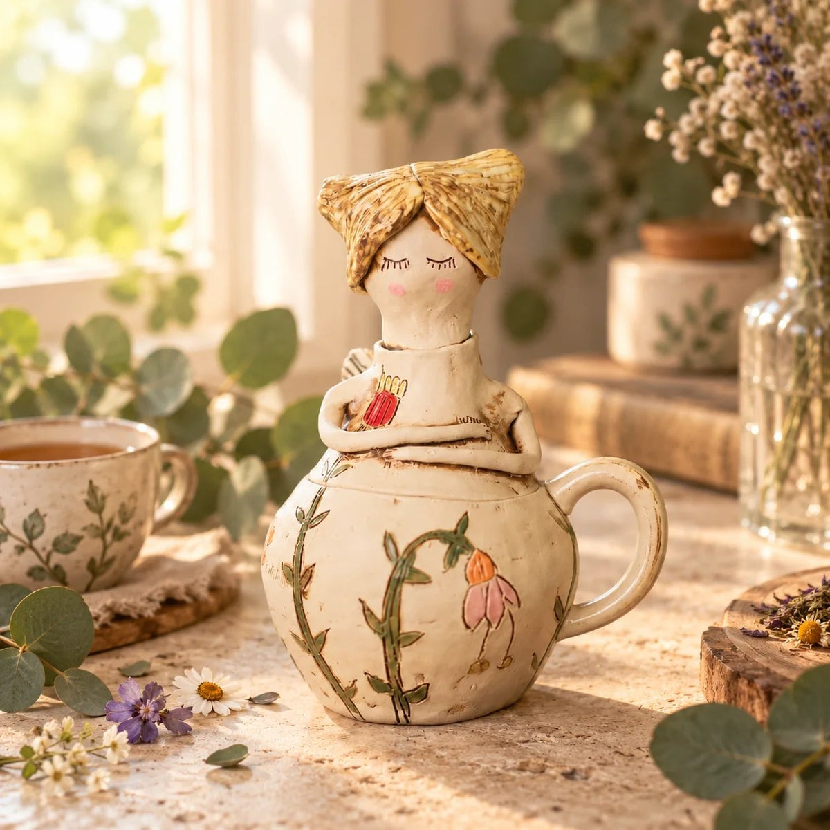 🔥Last Day 50% OFF 💖🧚‍♀️Handcrafted Fairies Storage Jar/Mug