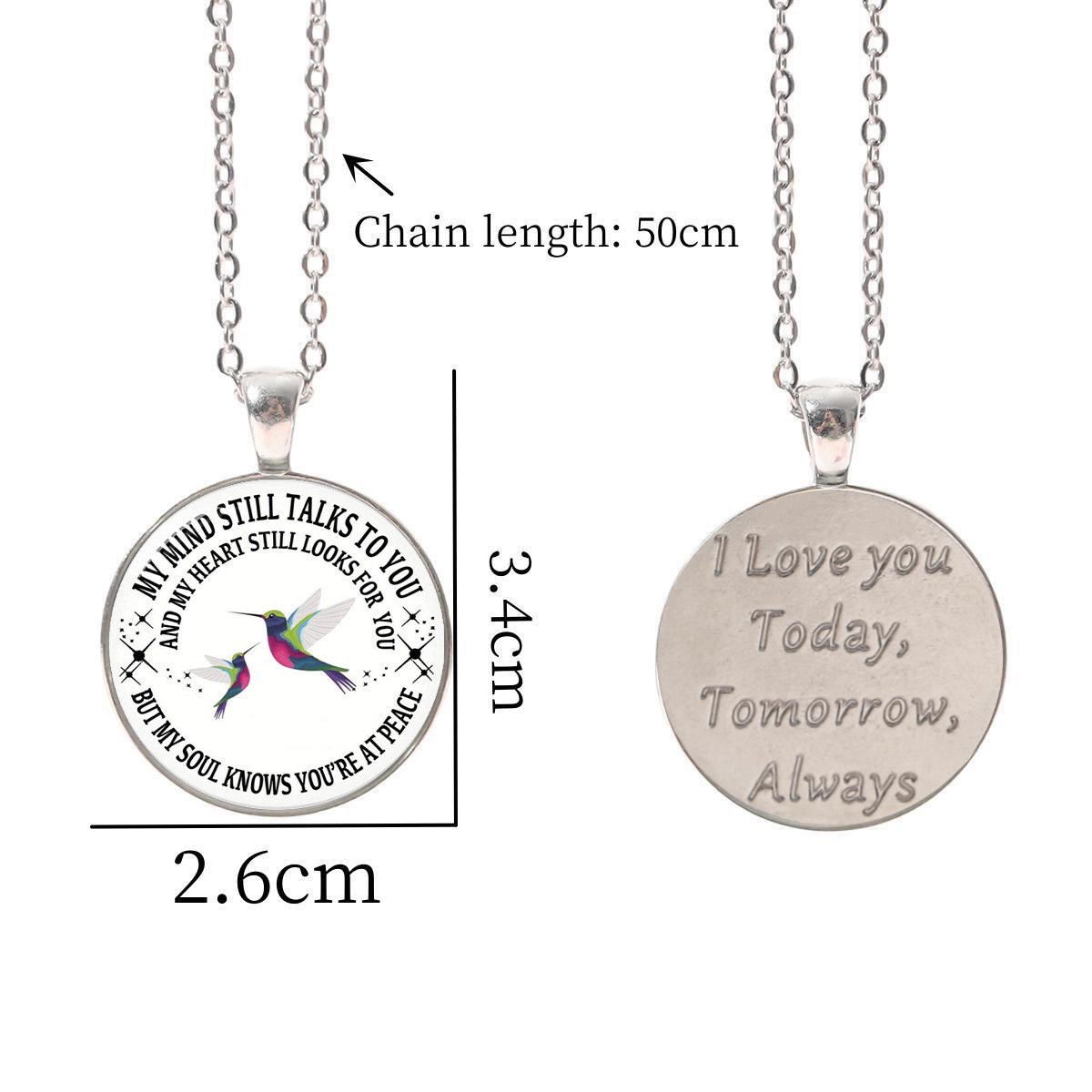 ❤️‍🔥Last Day - My Mind Still Talks To You Memorial Necklace, In Memory Of Gift💕