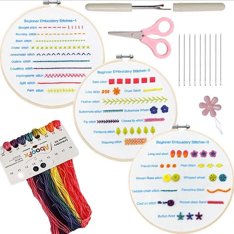 💕Beginner Friendly- Embroidery Stitches Practice Kit
