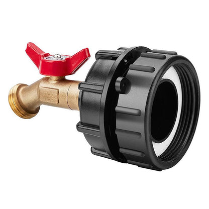 IBC Tote Adapter Kit With Brass Garden Hose Valve