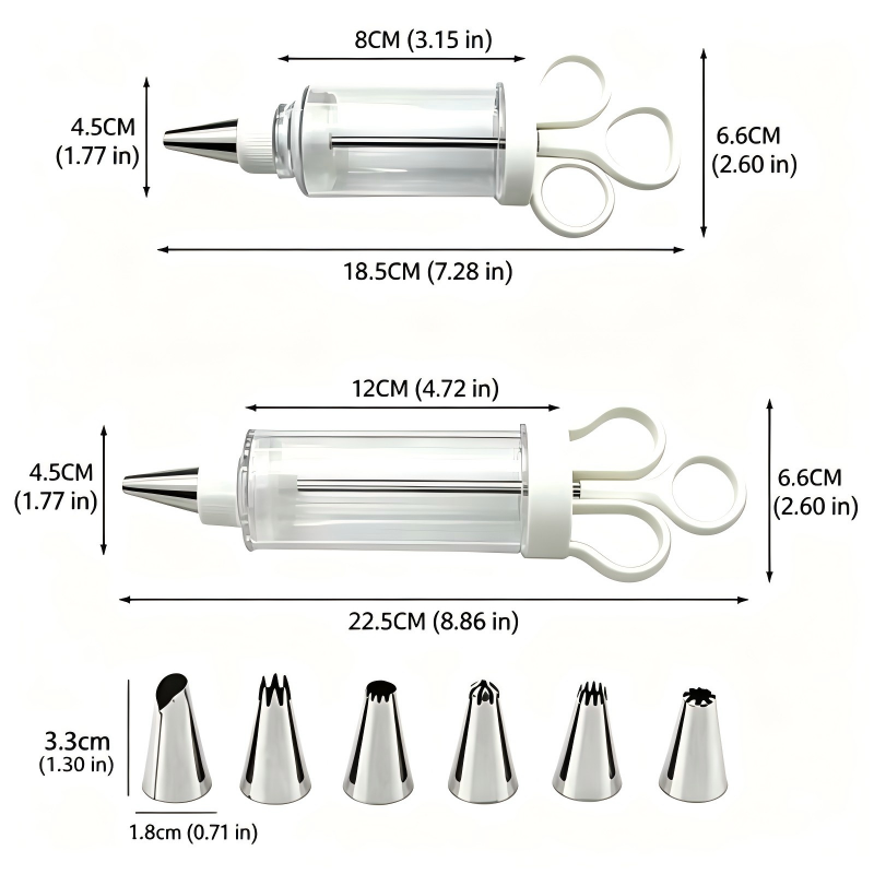 Cake Decorating Syringe Kit