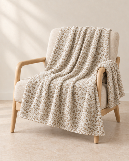 The Fleece Leopard Throw
