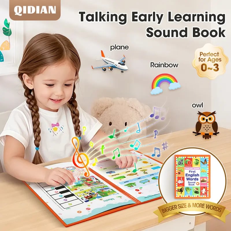 🔥Last Day 49% OFF - 📚🧒First English Words Sound Book
