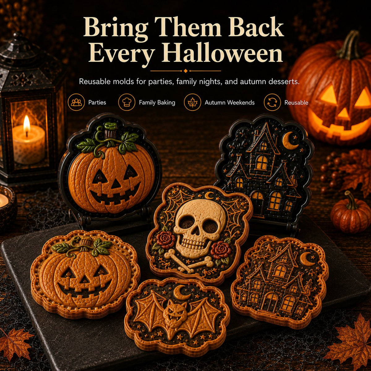 🎃 Halloween Mini Pie Mold Collection🚚