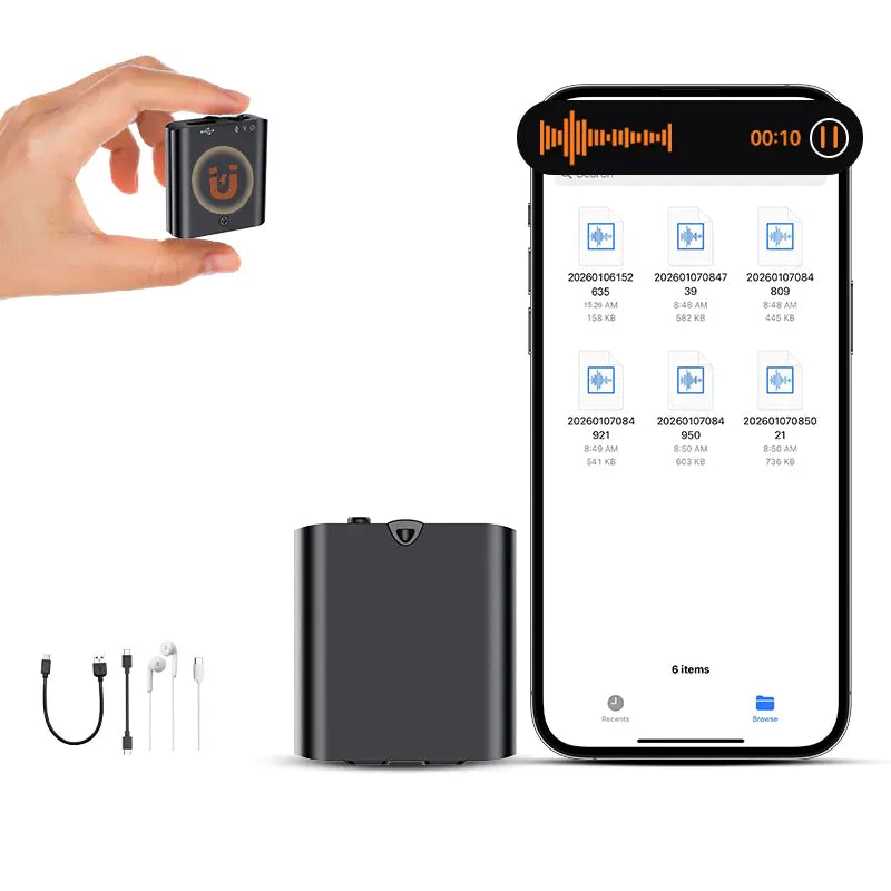 🌟Mini Magnetic Voice Recorder One-Touch Recording