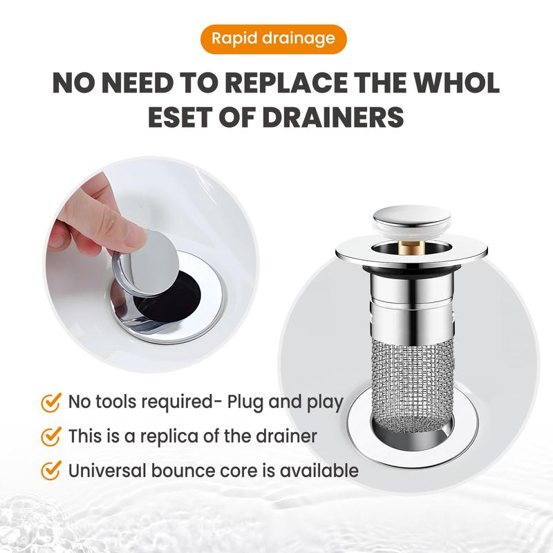 ✨🔥Universal Pop-up Sink Drain Filter