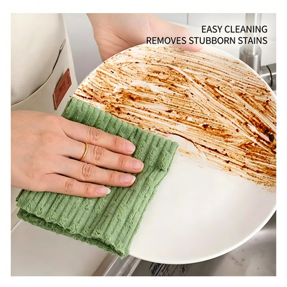 Tearable Plush Cleaning Cloths, 20 Sheets Per Roll, High Absorbency Multi-purpose Kitchen Towels