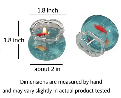 🔥Last Day 49% OFF - 🐟🕯️Mini Bubble Fish Tank Candle: Handmade Gel Wax Candle