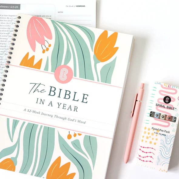 🔥LAST DAY 50% OFF -🙏🏼The Bible In A Year: A 52-Week Journey Through God's Word(✨Hardcover)