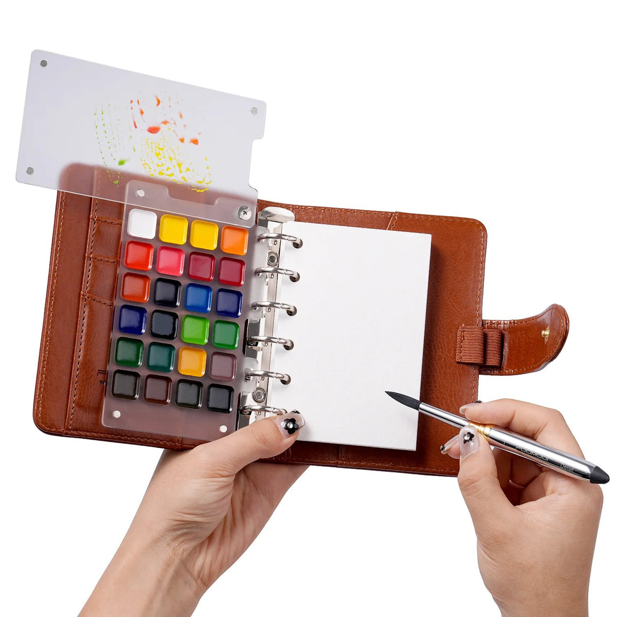 ⏰Last 4 hours Sale: Save 50% - 🎨Fuumuui Watercolor Travel Set(🔥Hardcover- No Bleed Pages)
