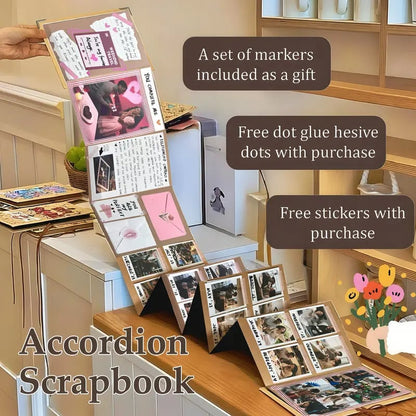 🌷The Memory Keeper: Mother's Day Edition 99+ Inch Accordion Scrapbook Album📚