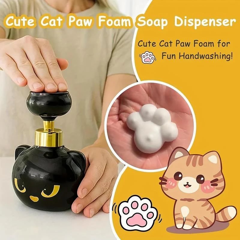 🔥Last Day 49% OFF - 💥Creates Adorable Cat Paw Foam Automatically 🐾💛