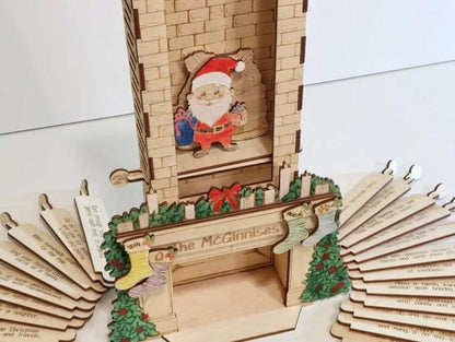🔥LAST DAY SALE 50% OFF🌲Family Christmas activities advent calendar, Father Christmas/Santa countdown chimney
