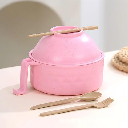 Microwave Safe Ramen Bowl with Lid for Instant Noodles