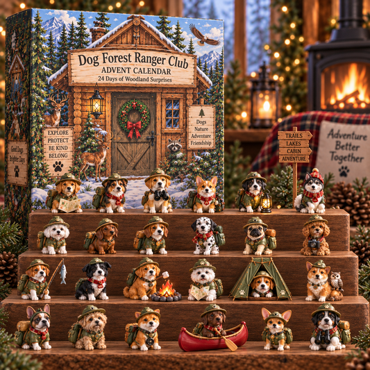 2026 Dog Forest Ranger Club Advent Calendar 🐶🌲 – 24 Days of Woodland Adventures