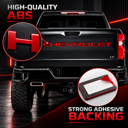 3D Raised Tailgate Letters – Premium ABS Overlay Trim Stickers