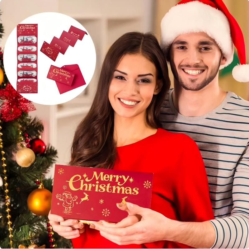 Foldable 6-Slot Christmas Red Envelope