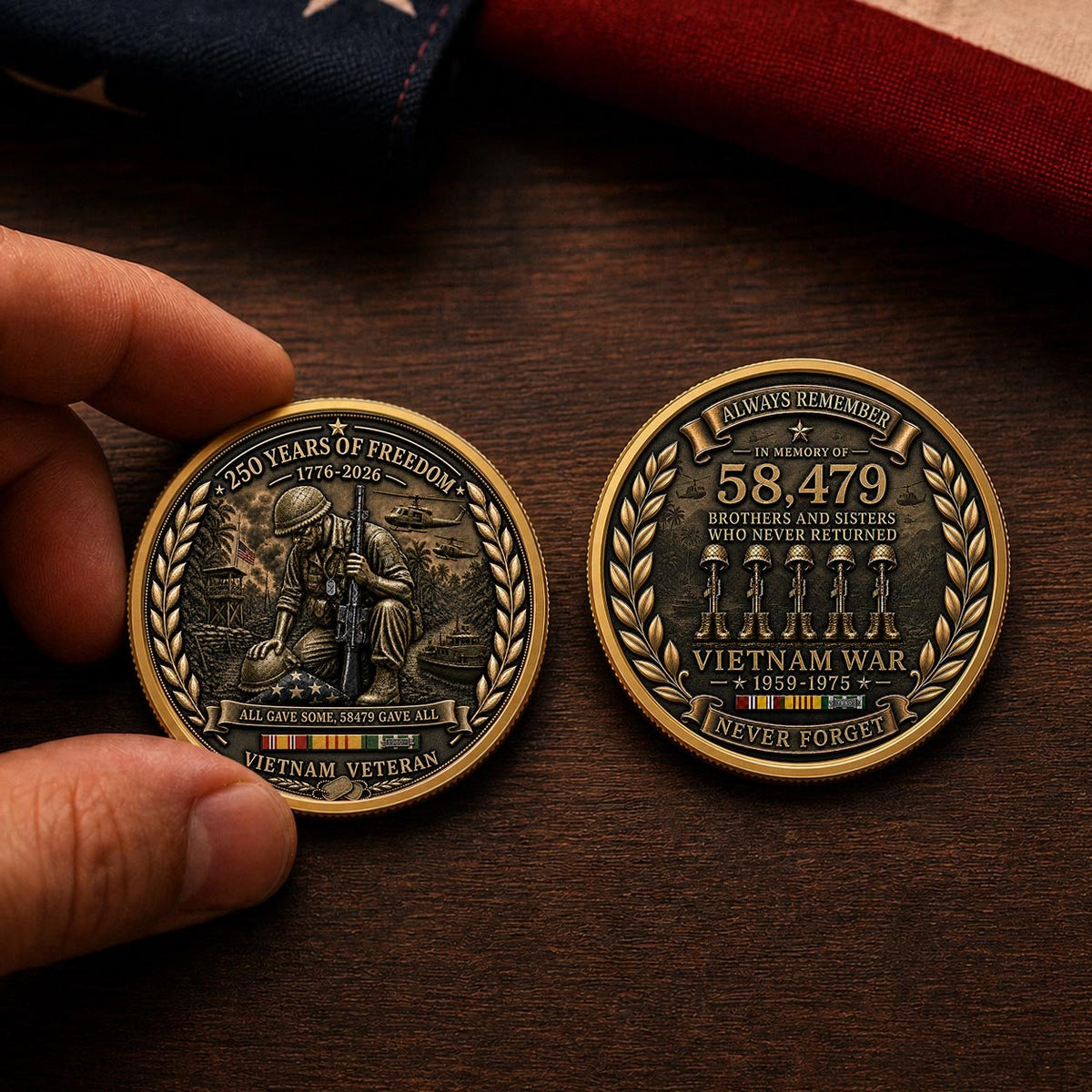 🔥Hot Sale 49 % OFF🔥Vietnam Veteran America 250th Anniversary Commemorative Coin