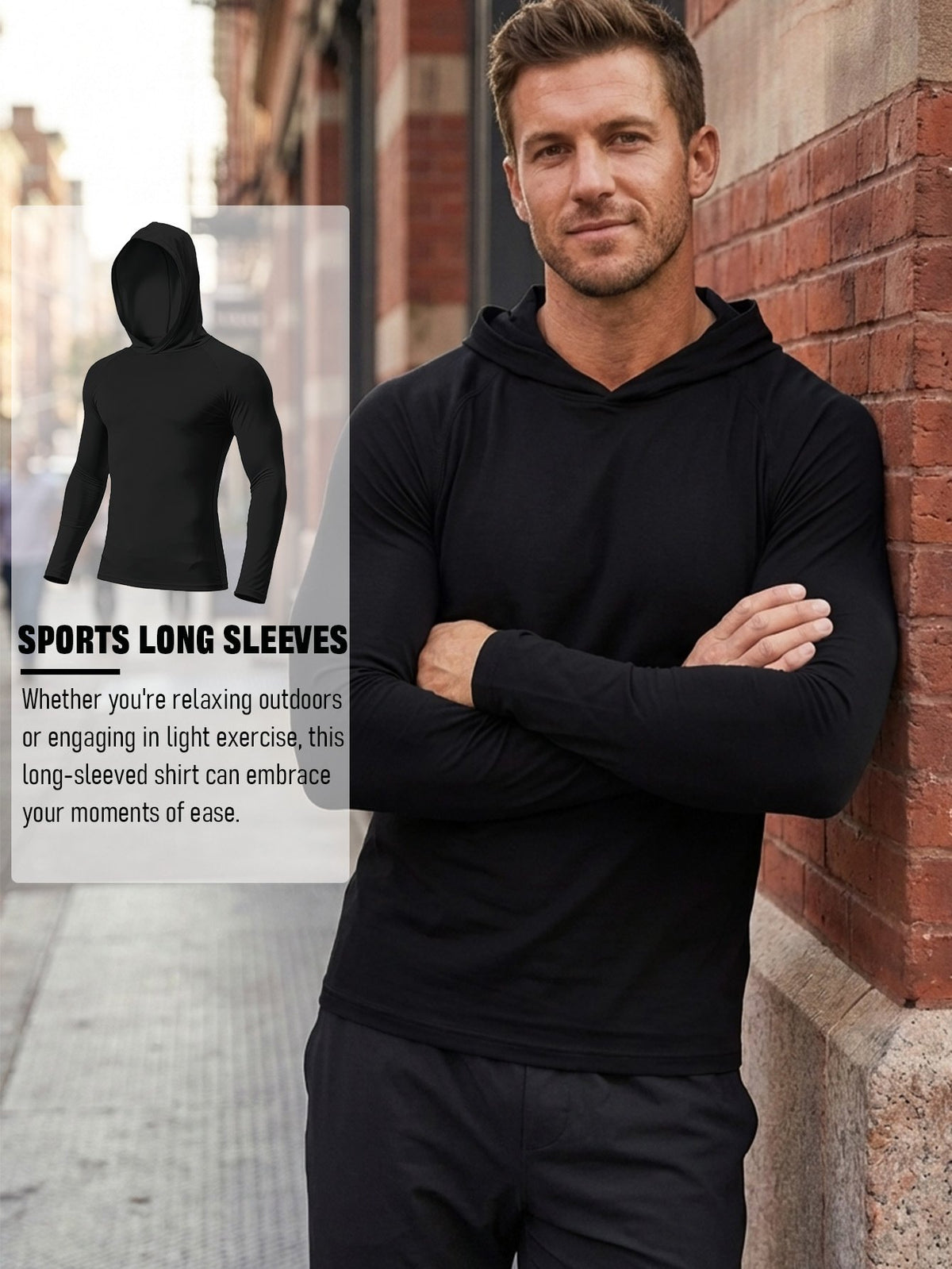 ⚡Hot Sales 49% OFF🔥Men's Athletic Hooded Long Sleeves
