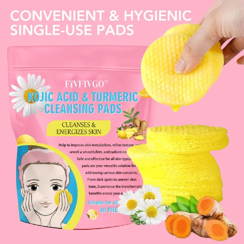 🔥LAST DAY 49% OFF🔥 Turmeric Kojic Acid Cleansing Pads