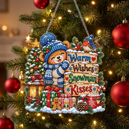 Warm Wishes Diamond Art Hanging Ornament Kit