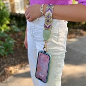 Phone Strap with Zippered Pouch💖Beautiful💖Comfortable💖Adjustable