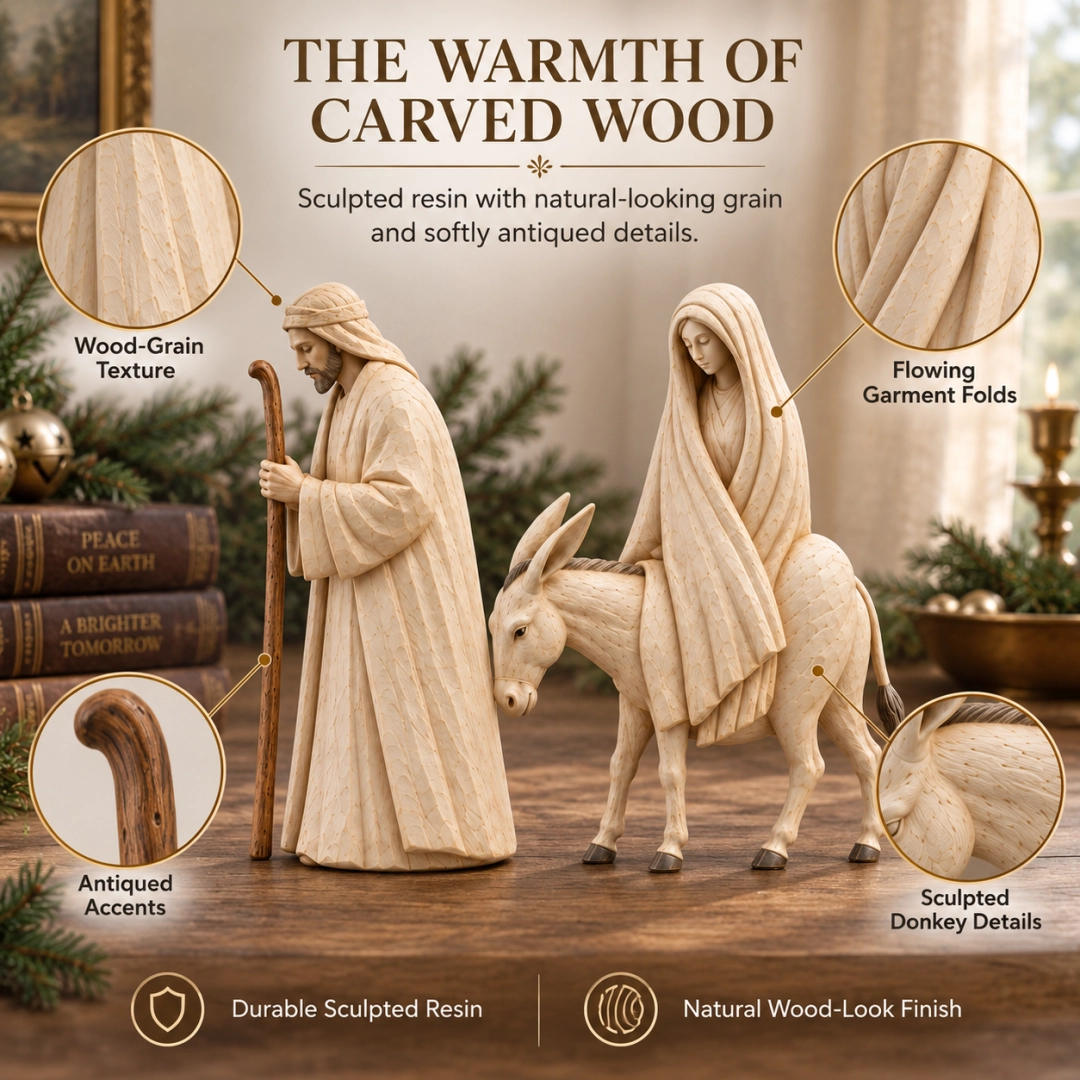 🔥Last Day 49% OFF - ✝️Journey to Bethlehem Nativity Figurine Set