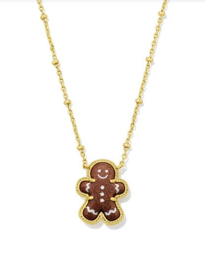 🔥Last Day 50% OFF - 🎄🎁Gold Christmas Short Pendant Necklace