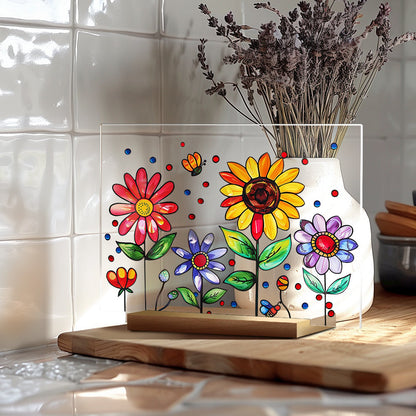 🌷🌼2024 NEW - 🌻🌺Painted Colorful Flower Pattern Decor