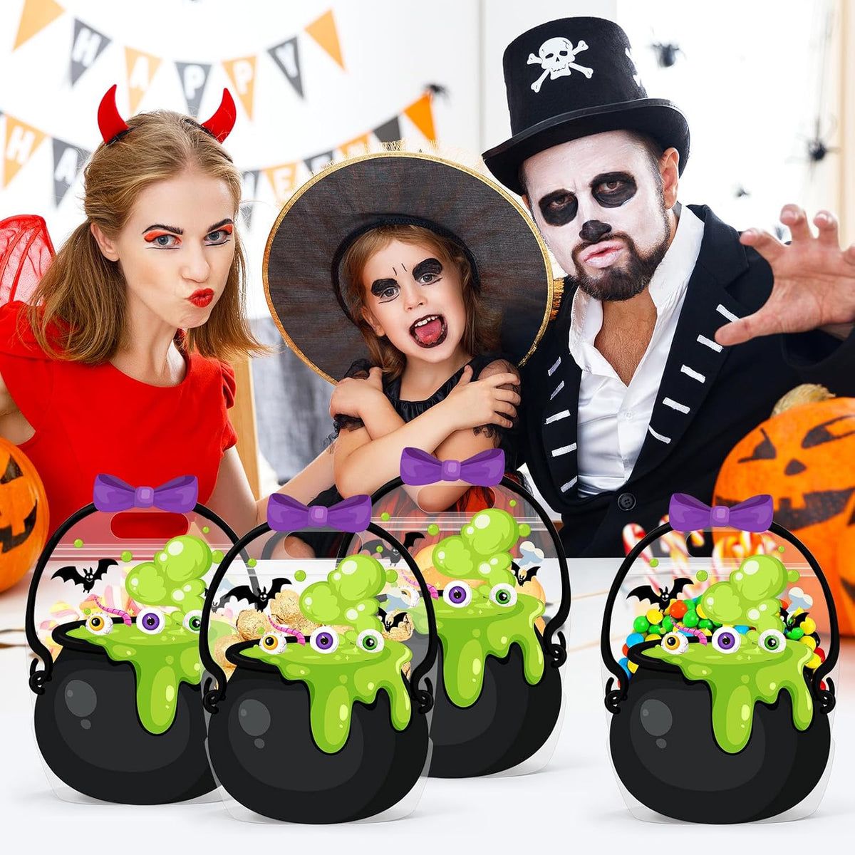 🏆Flash Sale⚡50K+ SOLD! 🎃🍬Original Zipper Halloween Favor Bags