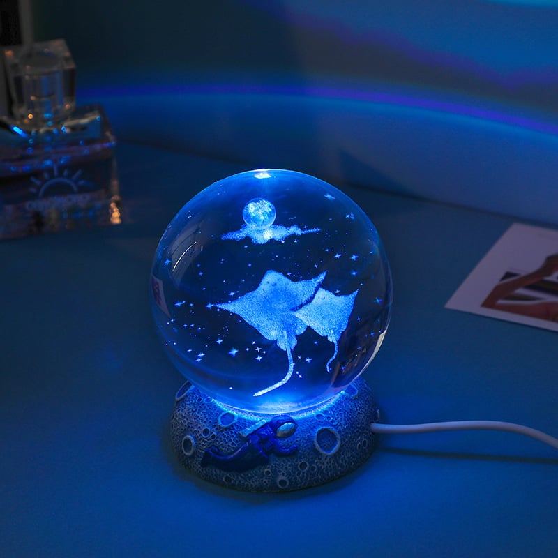 🔥Last 4 hours Sale: Save 50% -Ocean Animal Crystal Ball Night Light