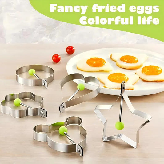 Non Stick Egg Frying Rings Easy Clean Breakfast Cooking Tool