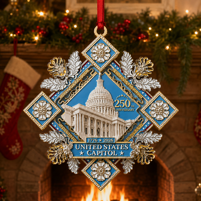 ✨LAST DAY 50% OFF🔥250th Anniversary Commemorative Ornament – UNITED STATESCAPITOL