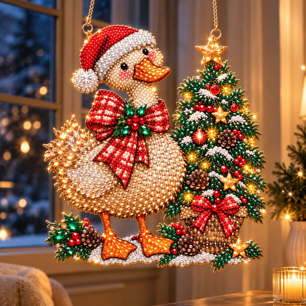 🔥 Limited Time 70% OFF - 🦉✨ Winter Owl Crystal Art Hanging Kit – Sparkling DIY Christmas Decor