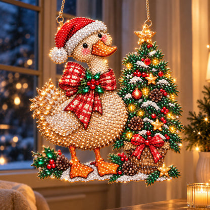🔥 Limited Time 70% OFF - 🦉✨ Winter Owl Crystal Art Hanging Kit – Sparkling DIY Christmas Decor