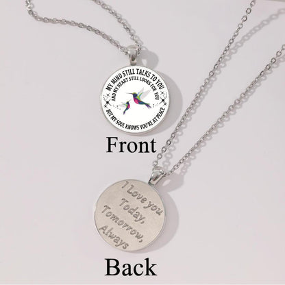 ❤️‍🔥Last Day - My Mind Still Talks To You Memorial Necklace, In Memory Of Gift💕
